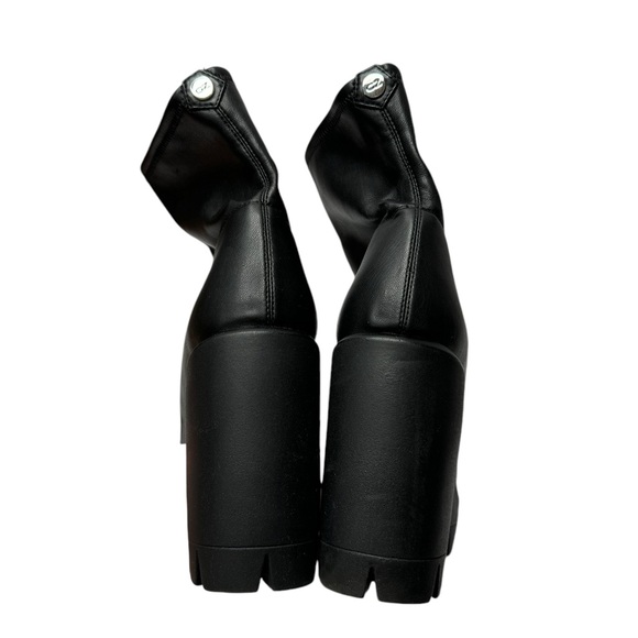 Giuseppe Zanotti | Gintonic Stretch-Leather Platform Sock Boots Black 41 - Picture 7 of 14